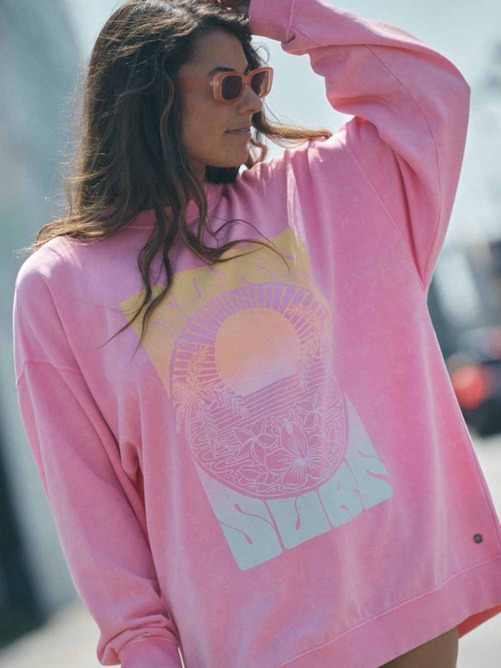 Roxy Oversized Sun Surf Crewneck